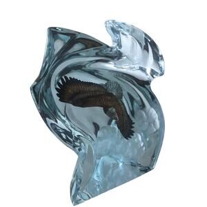 Christopher Pardell American Bald Eagle Bronze Art Sculpture Statue Lucite Rare